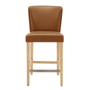 Albie PU Counter Stool Casa Caramel, Brown 3900108-661 New Pacific Direct