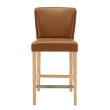 Albie PU Counter Stool Casa Caramel, Brown 3900108-661 New Pacific Direct