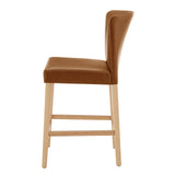 Albie PU Counter Stool Casa Caramel, Brown 3900108-661 New Pacific Direct