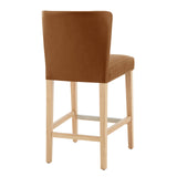 Albie PU Counter Stool Casa Caramel, Brown 3900108-661 New Pacific Direct