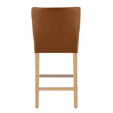 Albie PU Counter Stool Casa Caramel, Brown 3900108-661 New Pacific Direct