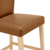 Albie PU Counter Stool Casa Caramel, Brown 3900108-661 New Pacific Direct