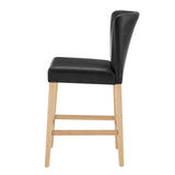 Albie KD PU Counter Stool Casa Black 3900108-662 New Pacific Direct