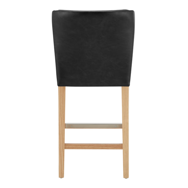 Albie KD PU Counter Stool Casa Black 3900108-662 New Pacific Direct