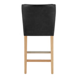 Albie KD PU Counter Stool Casa Black 3900108-662 New Pacific Direct