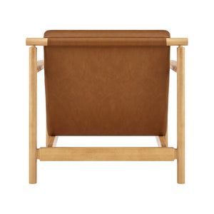 Arnold PU Accent Arm Chair Casa Caramel, Brown 3900109-661 New Pacific Direct