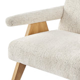 Nixon Fabric Accent Arm Chair Concord Cream, Beige 3900112-646 New Pacific Direct