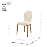 Eldoris Fabric Dining Side Chair - Set of 2 Palladian Beige 3900114-613 New Pacific Direct