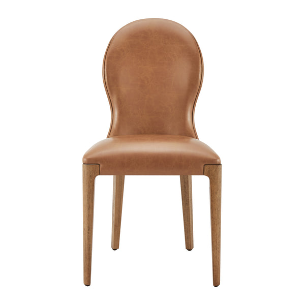 Eldoris PU Dining Side Chair - Set of 2 Borneo Chocolate, Brown 3900115-601 New Pacific Direct