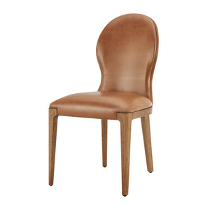 Eldoris PU Dining Side Chair - Set of 2 Borneo Chocolate, Brown 3900115-601 New Pacific Direct