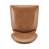 Eldoris PU Dining Side Chair - Set of 2 Borneo Chocolate, Brown 3900115-601 New Pacific Direct