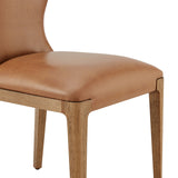 Eldoris PU Dining Side Chair - Set of 2 Borneo Chocolate, Brown 3900115-601 New Pacific Direct