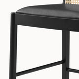 Donna PU Rattan Counter Stool - Set of 2 Casa Black 3900116-662 New Pacific Direct