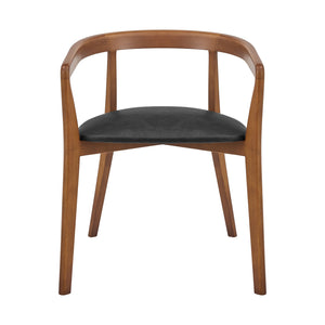 Amy PU Dining Side Arm Chair - Set of 2 Casa Black 3900118-662 New Pacific Direct