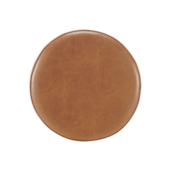 New Pacific Direct Deandre Pu Backless Swivel Counter Stool Borneo Chocolate, Brown , Plywood 3900119-601-npd