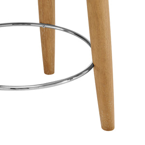 New Pacific Direct Deandre Pu Backless Swivel Counter Stool Borneo Chocolate, Brown , Plywood 3900119-601-npd