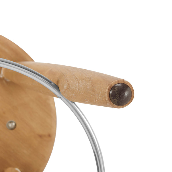 New Pacific Direct Deandre Pu Backless Swivel Counter Stool Borneo Chocolate, Brown , Plywood 3900119-601-npd