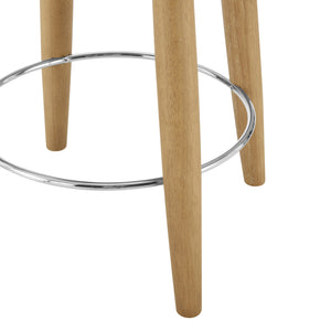 New Pacific Direct Deandre Fabric Backless Swivel Counter Stool Palladian Beige, Beige 100% Polyester (Recycled), Plywood 3900120-613-npd