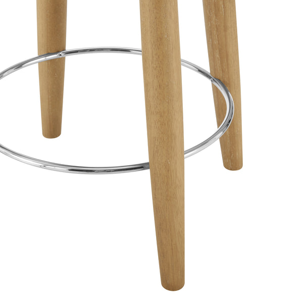 New Pacific Direct Deandre Fabric Backless Swivel Counter Stool Palladian Beige, Beige 100% Polyester (Recycled), Plywood 3900120-613-npd