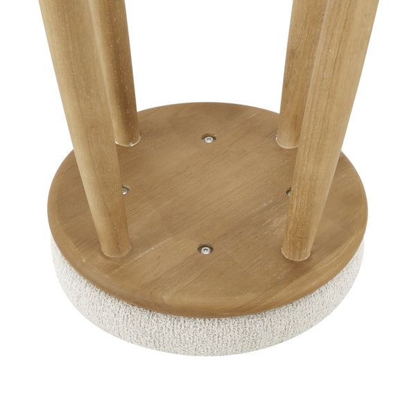 New Pacific Direct Deandre Fabric Backless Swivel Counter Stool Palladian Beige, Beige 100% Polyester (Recycled), Plywood 3900120-613-npd