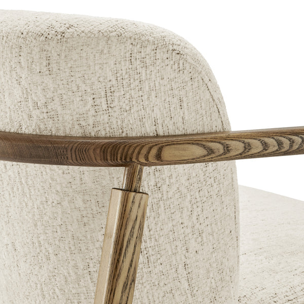 New Pacific Direct Reiner Fabric Accent Arm Chair Concord Cream, Beige 100% Polyester, Plywood 3900122-646-npd