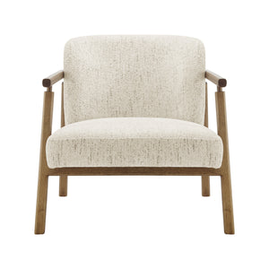 New Pacific Direct Reiner Fabric Accent Arm Chair Concord Cream, Beige 100% Polyester, Plywood 3900122-646-npd