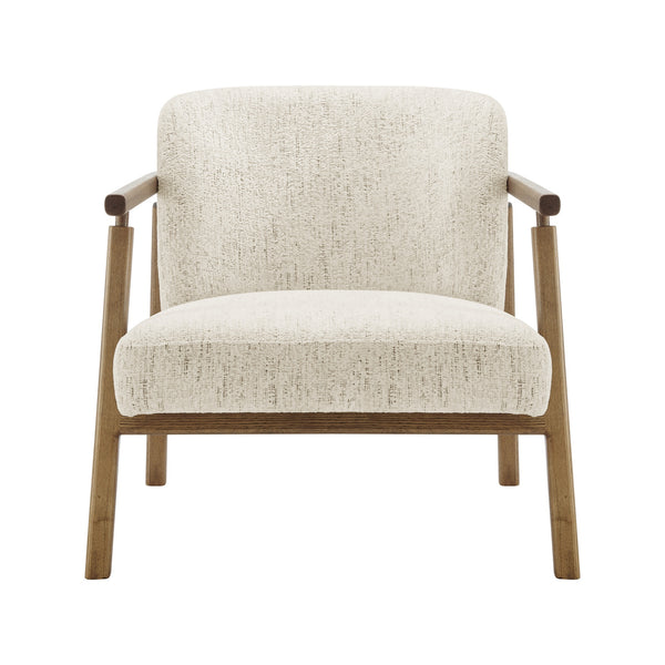 New Pacific Direct Reiner Fabric Accent Arm Chair Concord Cream, Beige 100% Polyester, Plywood 3900122-646-npd