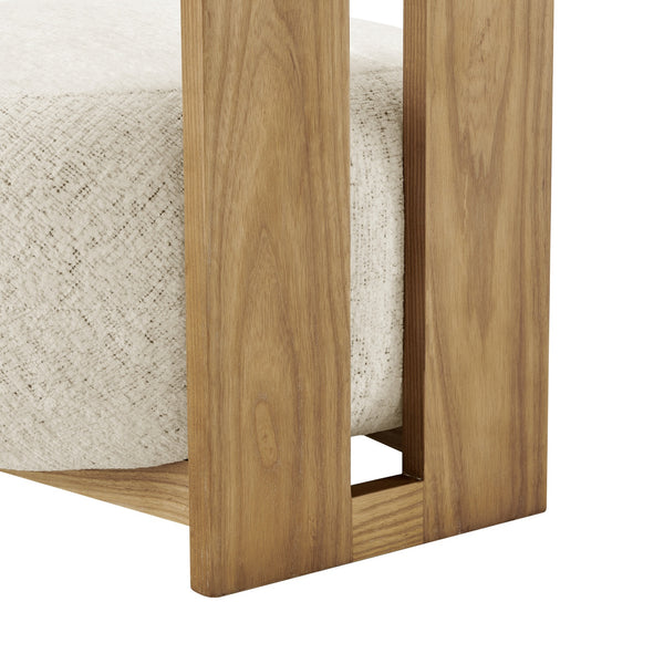 New Pacific Direct Pamela Fabric Accent Chair Concord Cream, Beige 100% Polyester, Plywood 3900123-646-npd