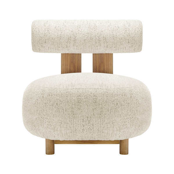 New Pacific Direct Pamela Fabric Accent Chair Concord Cream, Beige 100% Polyester, Plywood 3900123-646-npd