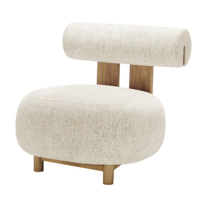 New Pacific Direct Pamela Fabric Accent Chair Concord Cream, Beige 100% Polyester, Plywood 3900123-646-npd
