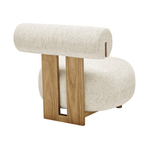 New Pacific Direct Pamela Fabric Accent Chair Concord Cream, Beige 100% Polyester, Plywood 3900123-646-npd