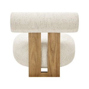 New Pacific Direct Pamela Fabric Accent Chair Concord Cream, Beige 100% Polyester, Plywood 3900123-646-npd