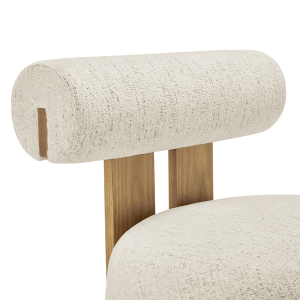New Pacific Direct Pamela Fabric Accent Chair Concord Cream, Beige 100% Polyester, Plywood 3900123-646-npd