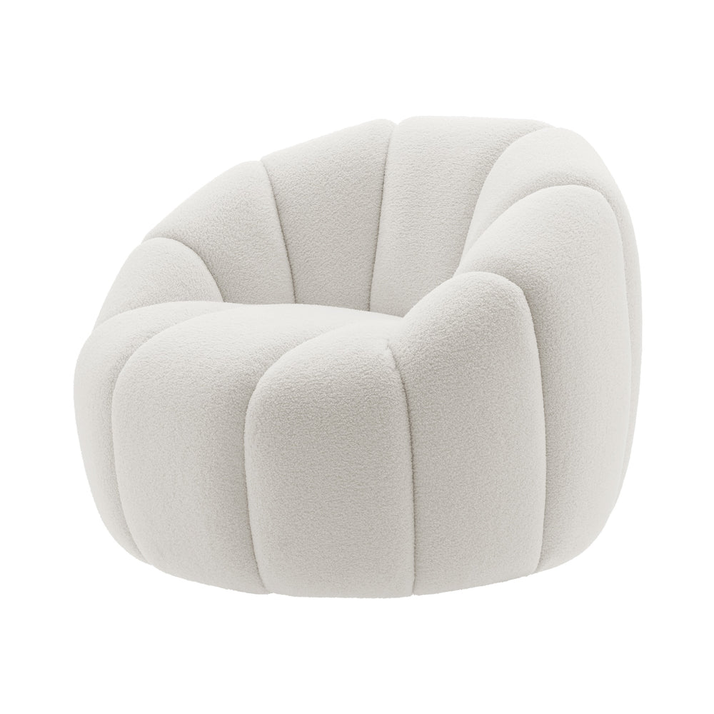 New Pacific Direct Callista Fabric Swivel Accent Chair Monroe White, White 100% Polyester (Recycled), Plywood 3900126-688-npd