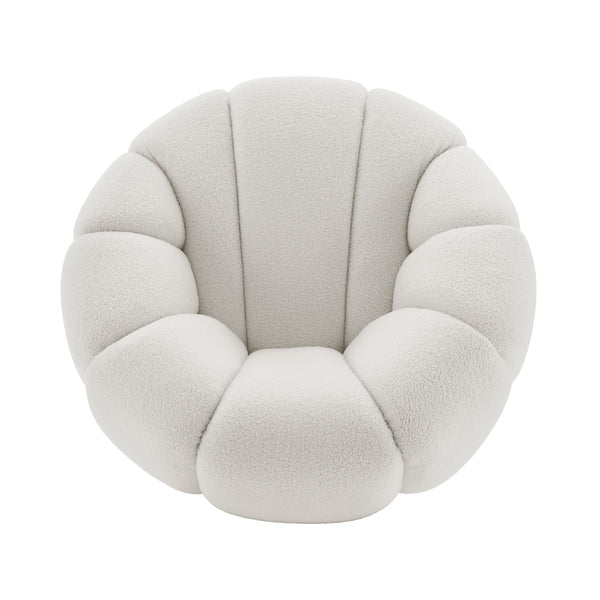 New Pacific Direct Callista Fabric Swivel Accent Chair Monroe White, White 100% Polyester (Recycled), Plywood 3900126-688-npd