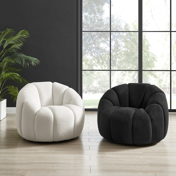 New Pacific Direct Callista Fabric Swivel Accent Chair Monroe Black, Black 100% Polyester (Recycled), Plywood 3900126-689-npd