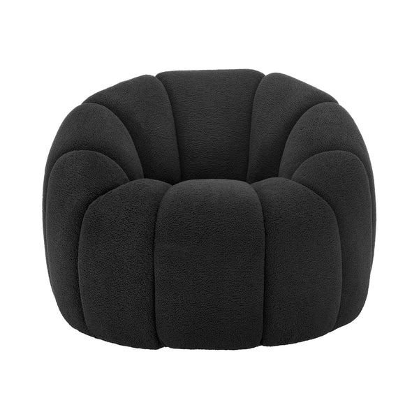 New Pacific Direct Callista Fabric Swivel Accent Chair Monroe Black, Black 100% Polyester (Recycled), Plywood 3900126-689-npd