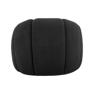 New Pacific Direct Callista Fabric Swivel Accent Chair Monroe Black, Black 100% Polyester (Recycled), Plywood 3900126-689-npd