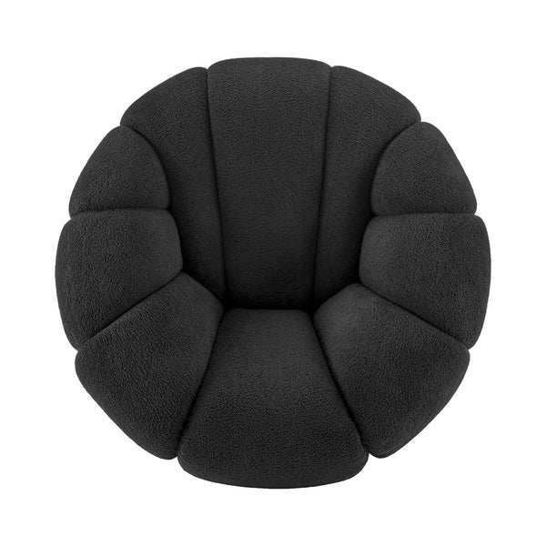 New Pacific Direct Callista Fabric Swivel Accent Chair Monroe Black, Black 100% Polyester (Recycled), Plywood 3900126-689-npd