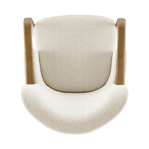 New Pacific Direct Tania Luxurious Boucle Accent Arm Chair - Spacious Comfort With Elegant Nettlewood-tone Finish Palladian Beige 100% Polyester (Recycled) 3900129-613-npd