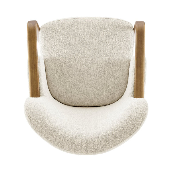 New Pacific Direct Tania Luxurious Boucle Accent Arm Chair - Spacious Comfort With Elegant Nettlewood-tone Finish Palladian Beige 100% Polyester (Recycled) 3900129-613-npd