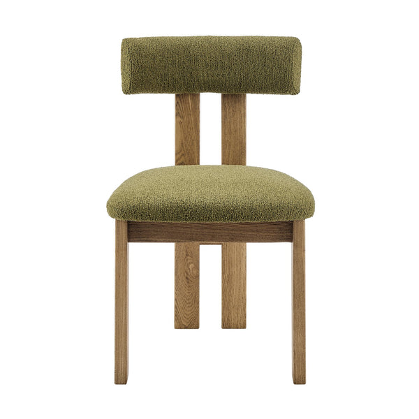 New Pacific Direct Hailey Boucle Dining Side Chair Set - Unique Craftsman-style Design With Sleek Minimalist Appeal Palladian Green 100% Polyester (Recycled) 3900131-611-npd