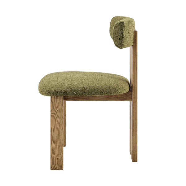 New Pacific Direct Hailey Boucle Dining Side Chair Set - Unique Craftsman-style Design With Sleek Minimalist Appeal Palladian Green 100% Polyester (Recycled) 3900131-611-npd