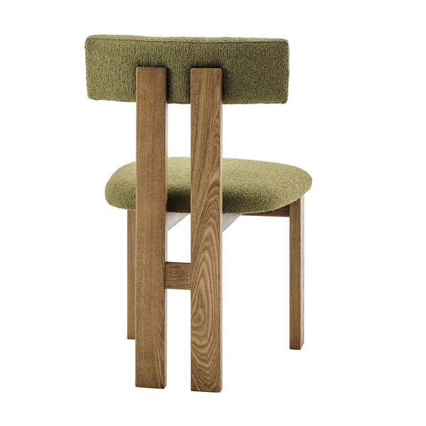 New Pacific Direct Hailey Boucle Dining Side Chair Set - Unique Craftsman-style Design With Sleek Minimalist Appeal Palladian Green 100% Polyester (Recycled) 3900131-611-npd