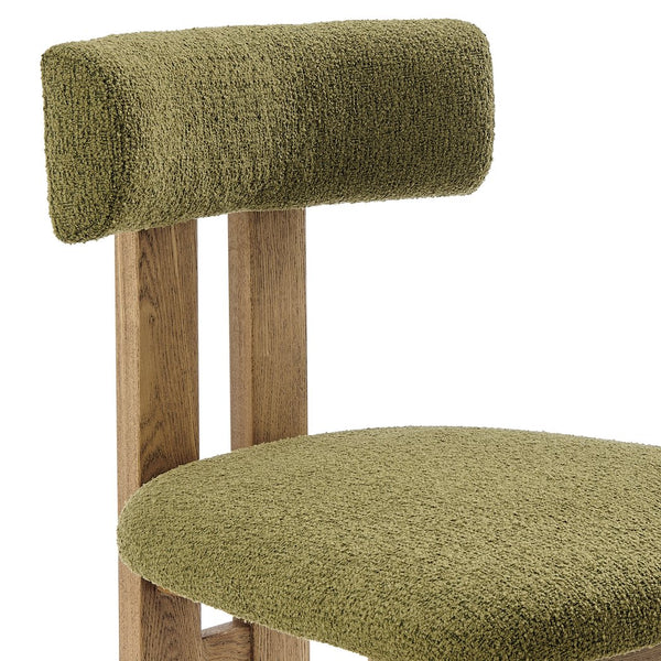 New Pacific Direct Hailey Boucle Dining Side Chair Set - Unique Craftsman-style Design With Sleek Minimalist Appeal Palladian Green 100% Polyester (Recycled) 3900131-611-npd