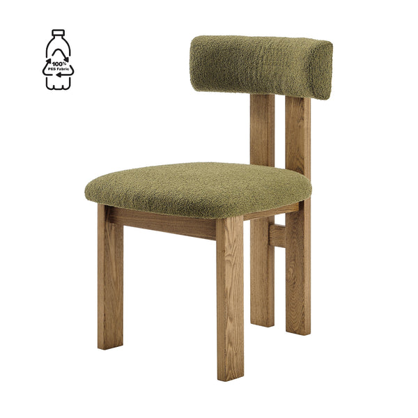 New Pacific Direct Hailey Boucle Dining Side Chair Set - Unique Craftsman-style Design With Sleek Minimalist Appeal Palladian Green 100% Polyester (Recycled) 3900131-611-npd