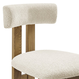 New Pacific Direct Hailey Boucle Dining Side Chair Set - Unique Craftsman-style Design With Sleek Minimalist Appeal Palladian Beige 100% Polyester (Recycled) 3900131-613-npd