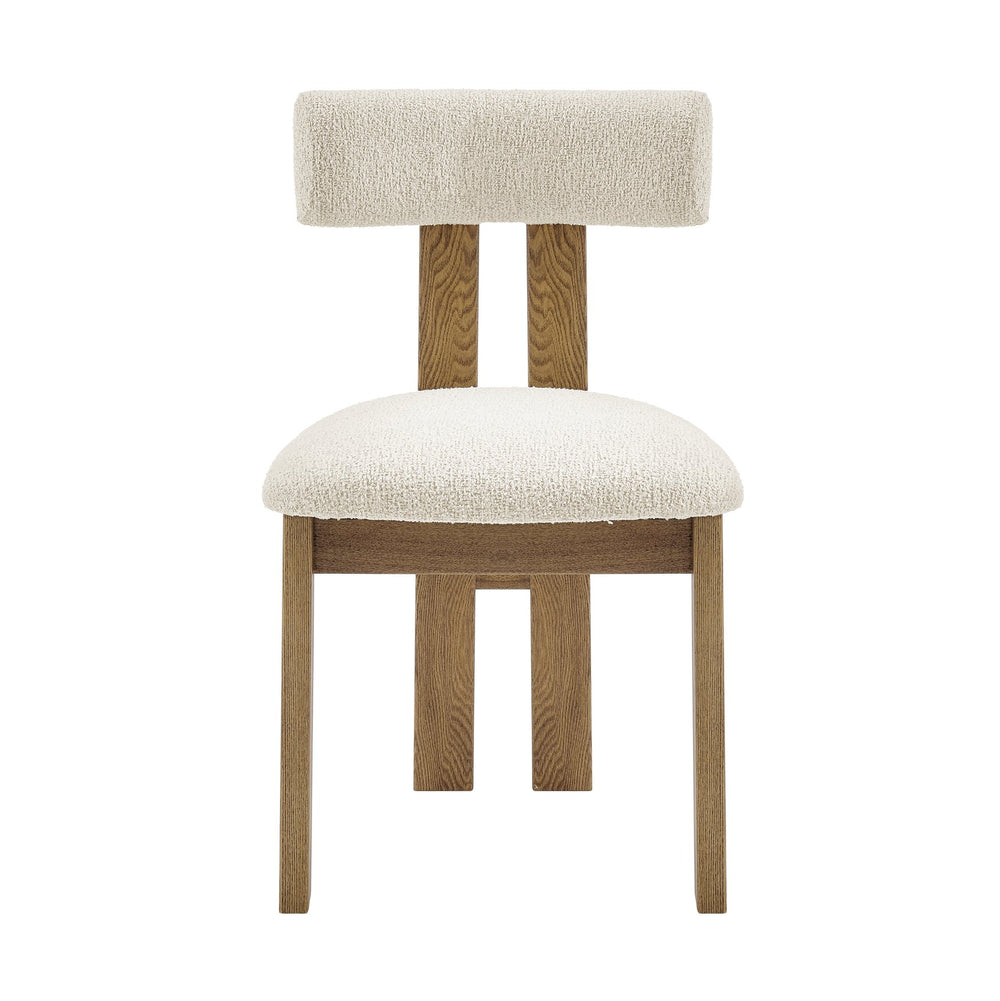 New Pacific Direct Hailey Boucle Dining Side Chair Set - Unique Craftsman-style Design With Sleek Minimalist Appeal Palladian Beige 100% Polyester (Recycled) 3900131-613-npd