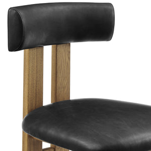 New Pacific Direct Hailey Faux Leather Dining Side Chair Set Of 2 - Sleek, Modern Design In Casa Black, Beige, Green Casa Black  3900132-662-npd