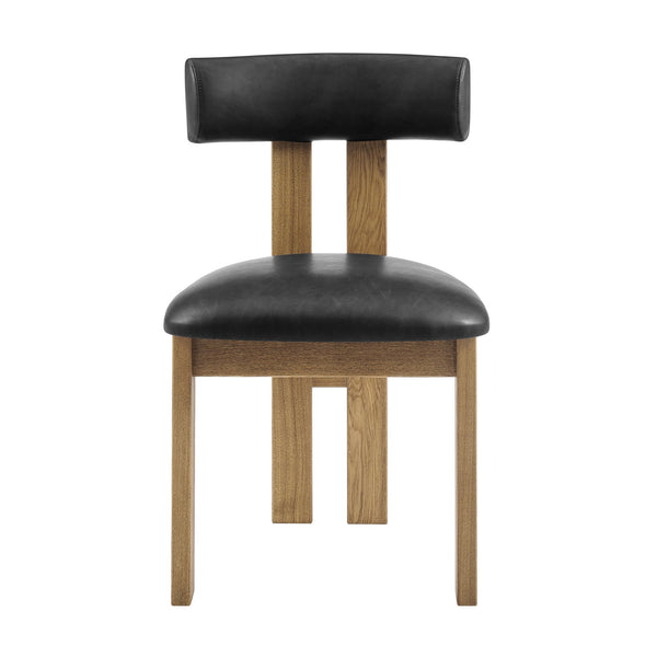 New Pacific Direct Hailey Faux Leather Dining Side Chair Set Of 2 - Sleek, Modern Design In Casa Black, Beige, Green Casa Black  3900132-662-npd